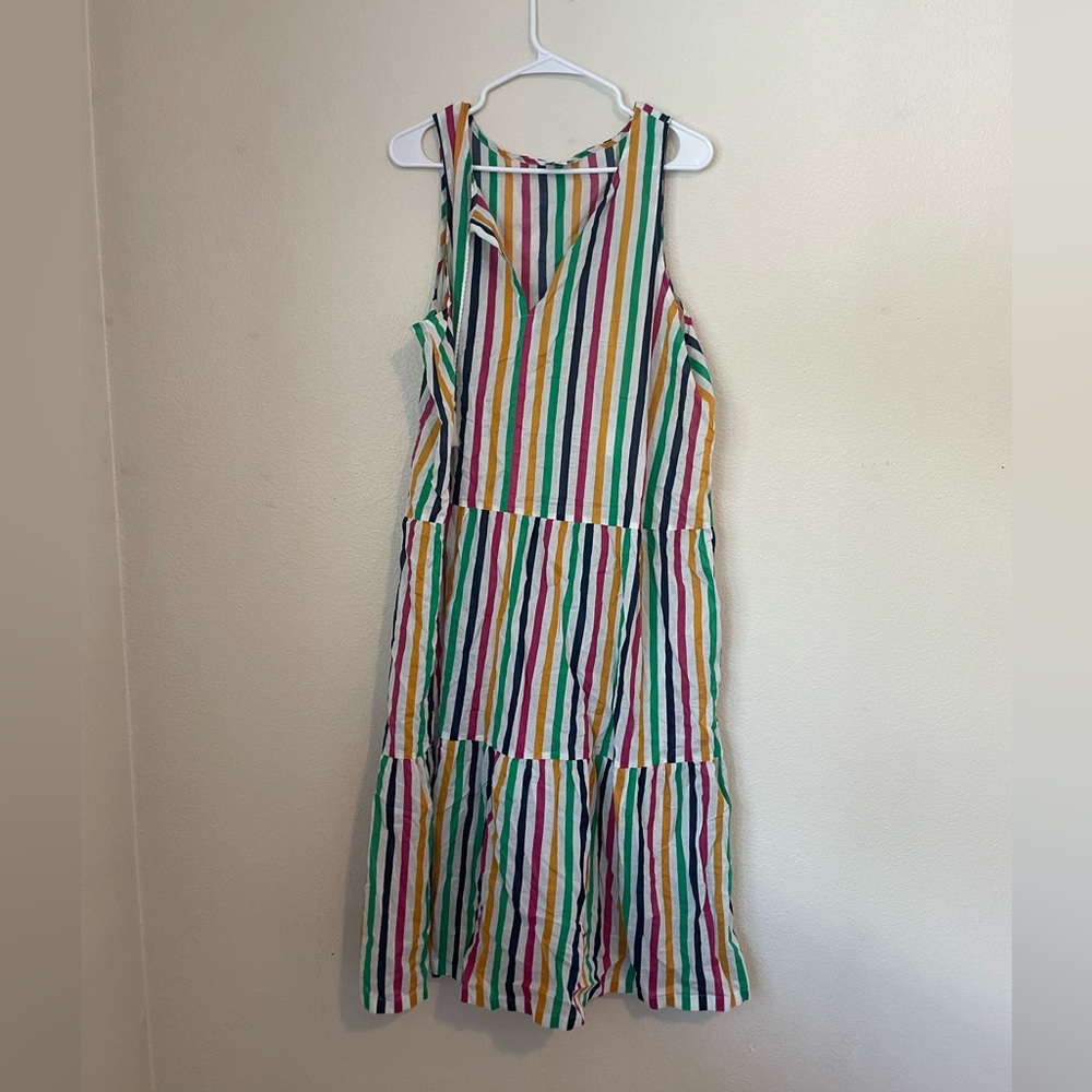 J. Crew Multicolor Striped Dress